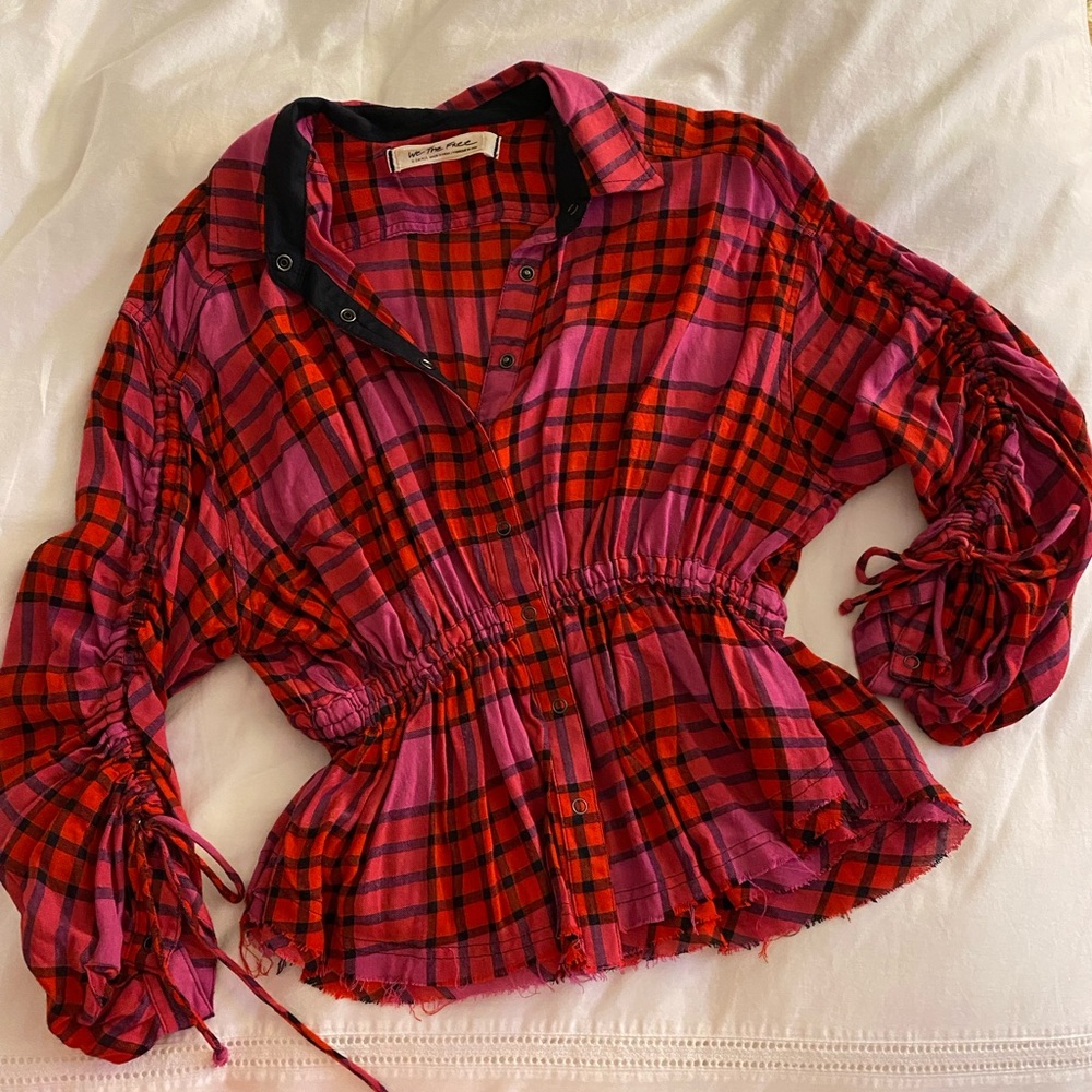 Free People Plaid Shirt
